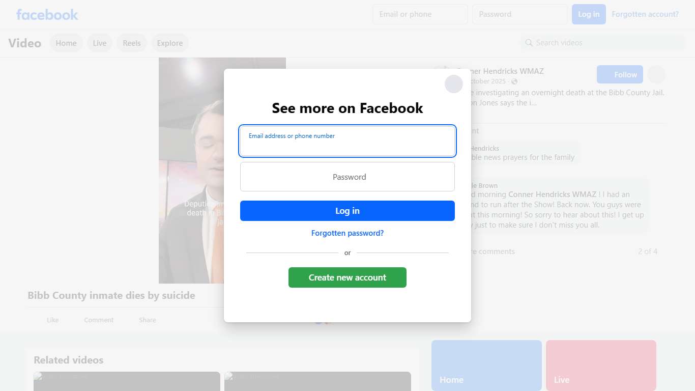 Deputies are investigating an overnight death at the Bibb County Jail. Coroner Leon Jones says the inmate died by suicide. This is the 6th death inside the jail this year. https://www.13wmaz.com/article/news/local/bibb-county-inmate-died-suicide-coroner-said/93-785b6517-0238-417f-8ac3-d6f1708671e4 Conner Hendricks WMAZ Facebook